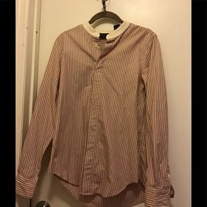 DKNY striped tailored top